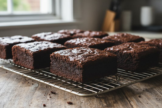 Dark Cocoa Brownies - 6 Large Brownies